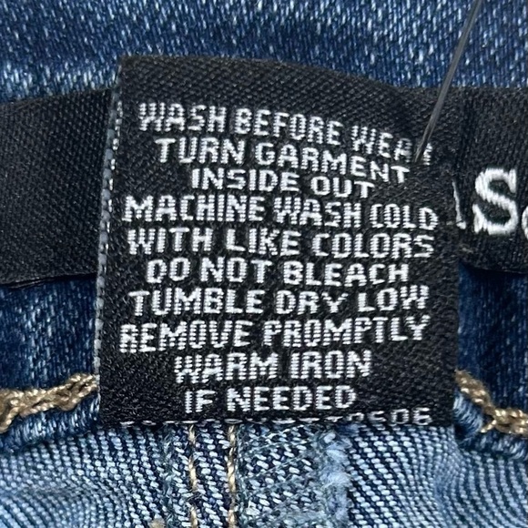 d. jeans Blue Skinny Leg Jeans with Stretch Stitched Pockets Size 14 - Picture 5 of 8